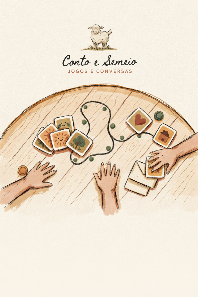 Capa do kit Jogos e Conversas, com jogos sobre uma mesa